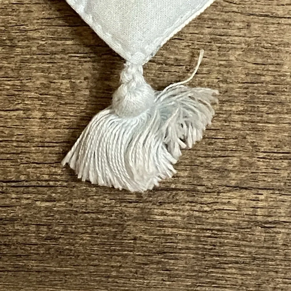 Threshold Cotton Table Runner Tassels Blue Coastal Farmhouse Decor (13.5